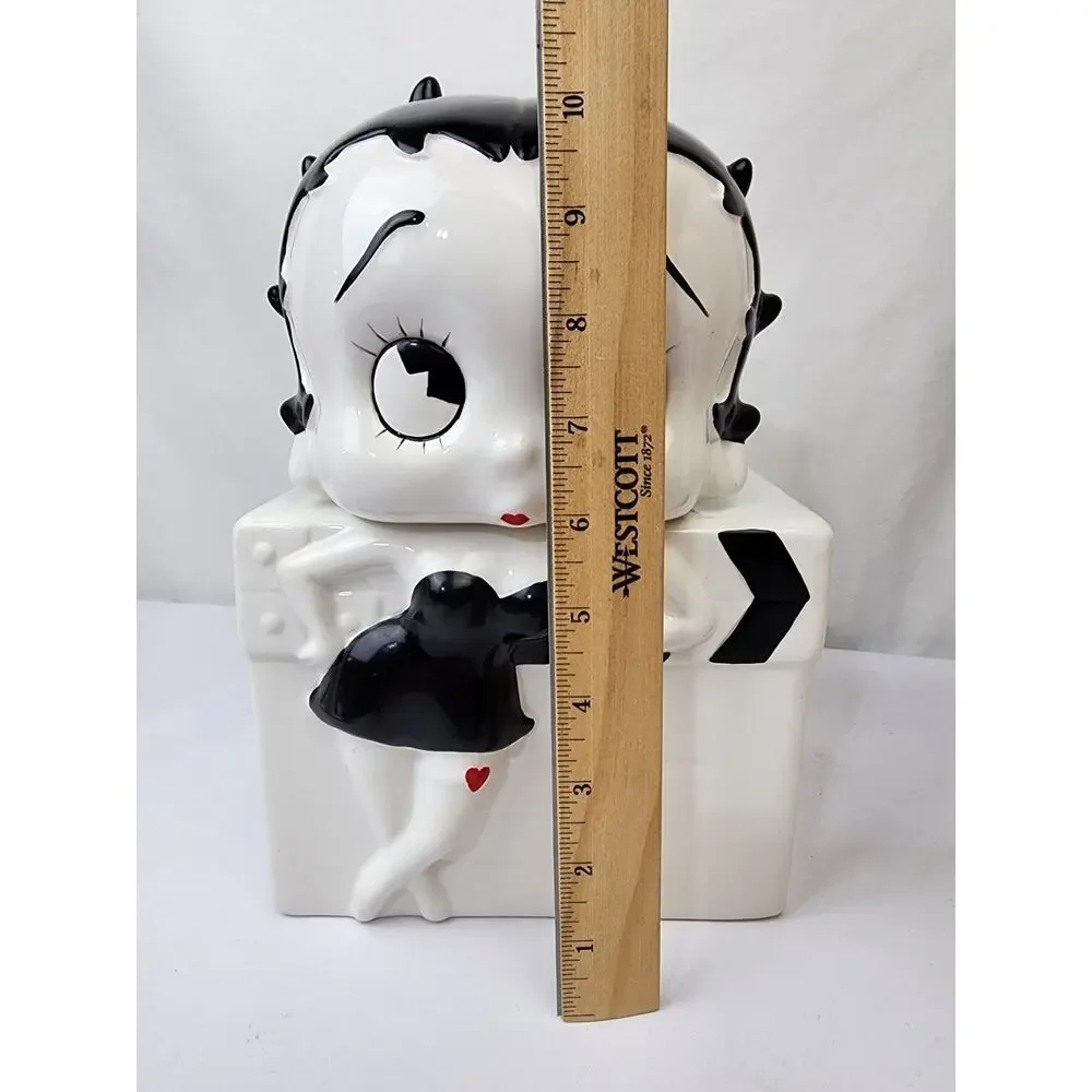 1995 Black & White Betty Boop Ceramic Cookie Jar by Benjamin Medwin Inc. BNIB